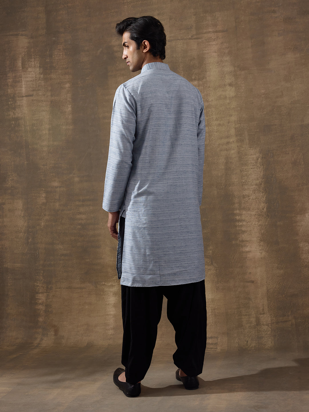 Light Blue Khadi Men's Kurta