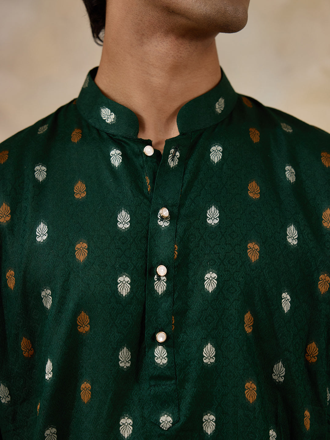 Traditional Green Ethnic Men's Kurta