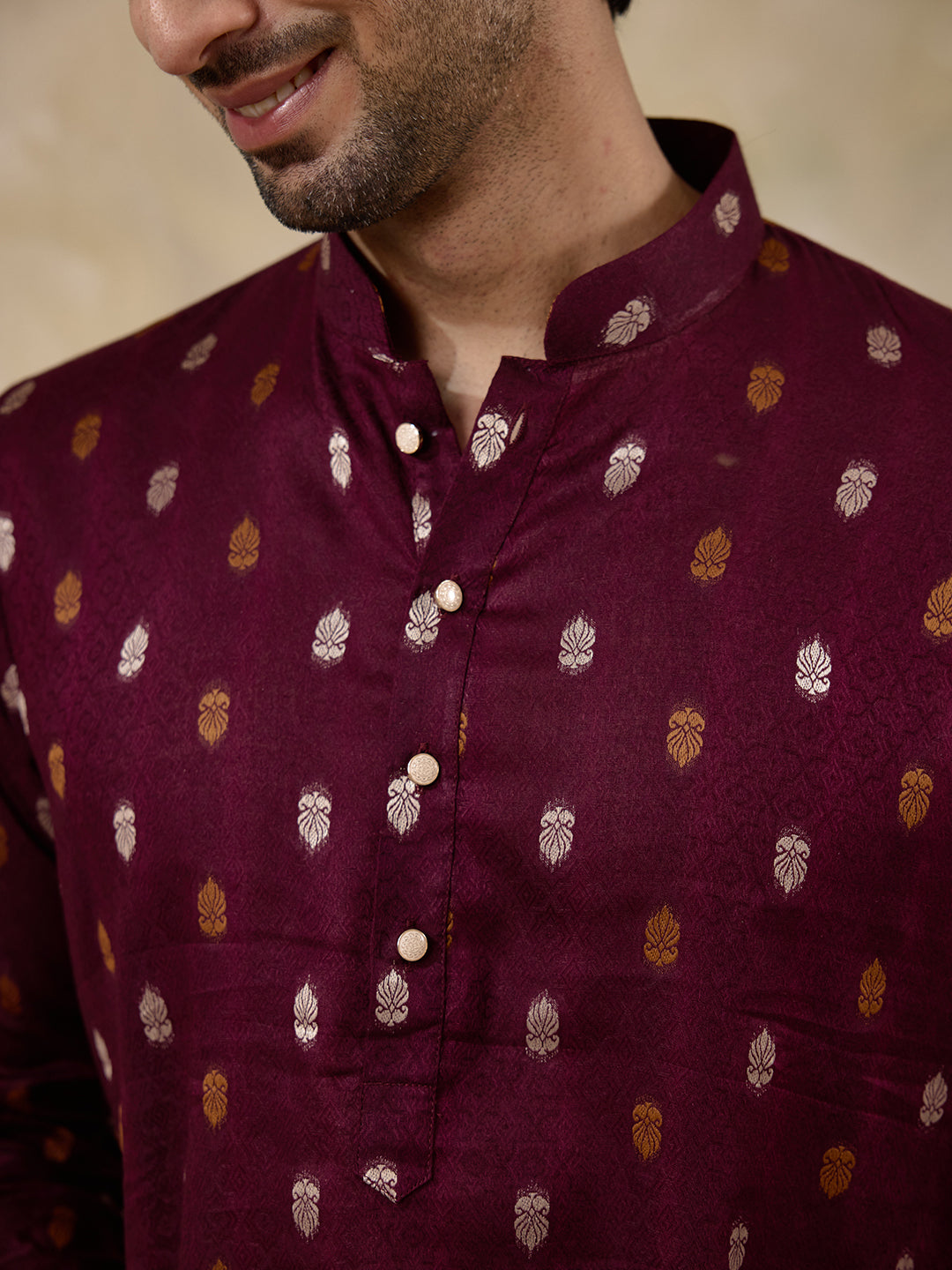 Traditional Purple Ethnic Men's Kurta