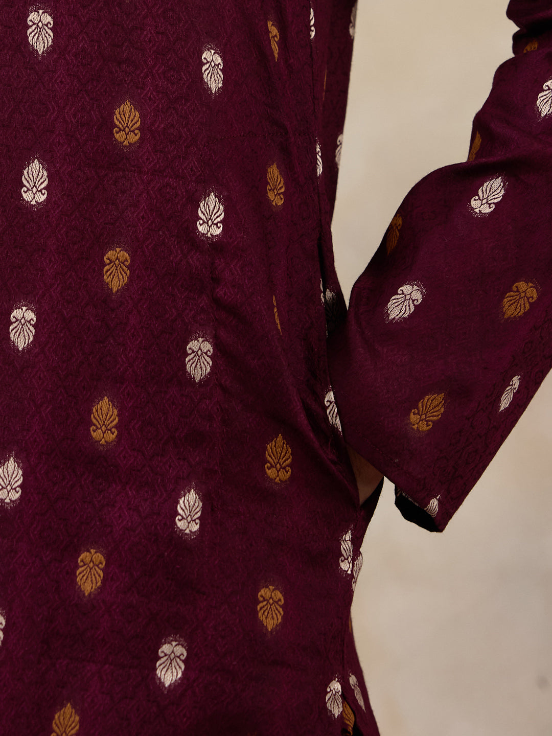 Traditional Purple Ethnic Men's Kurta