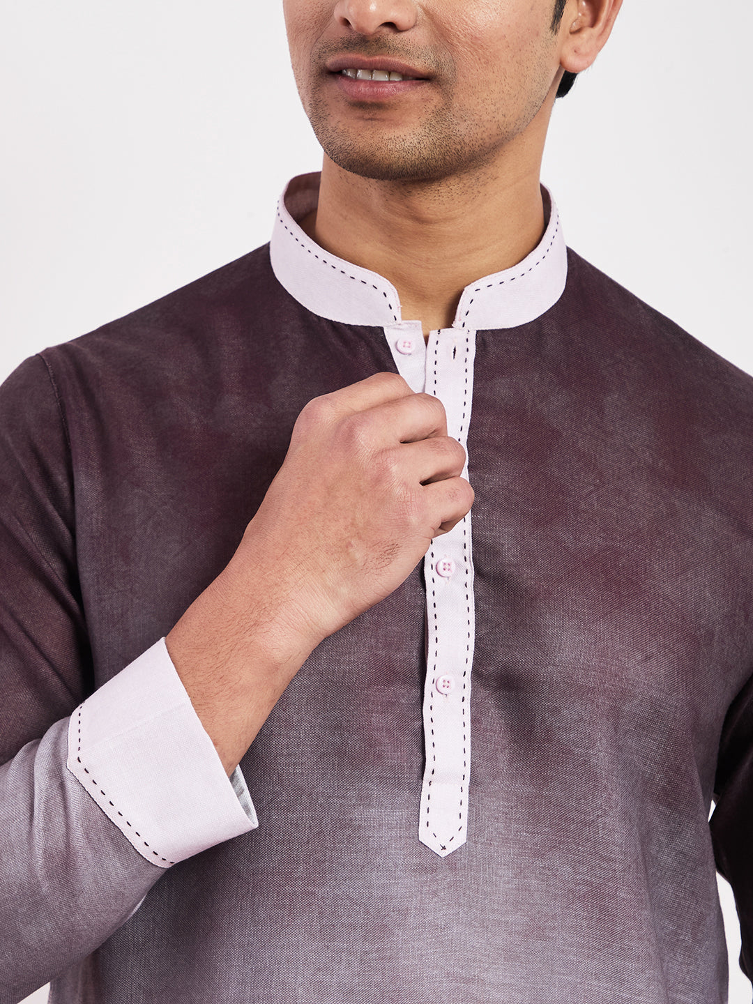 Light Purple Ombre Men's Kurta