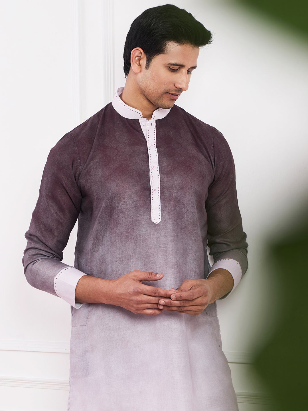Light Purple Ombre Men's Kurta
