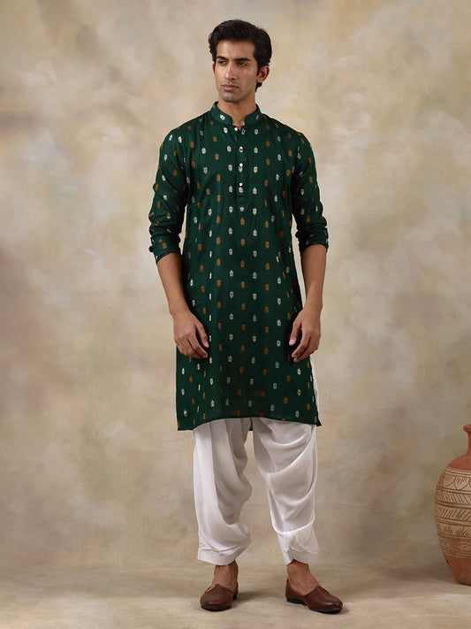 Traditional Green Ethnic Men's Kurta