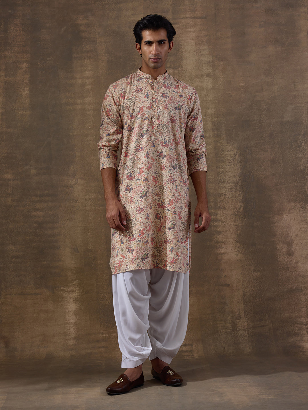 Traditional Motifs Multicolor Men's Kurta