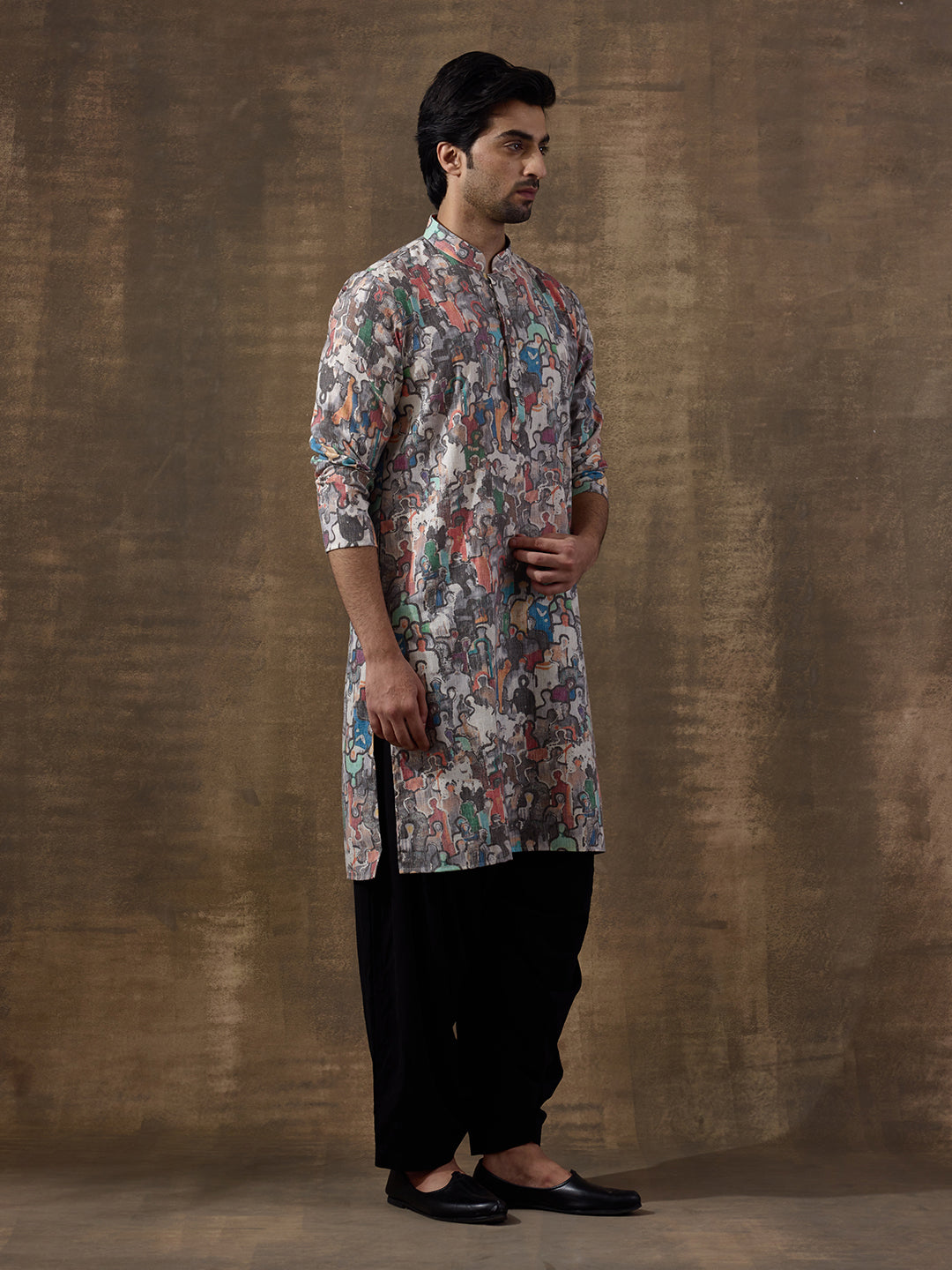 Million Peoples Printed Men's Kurta
