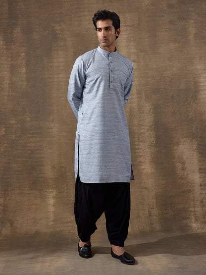 Light Blue Khadi Men's Kurta
