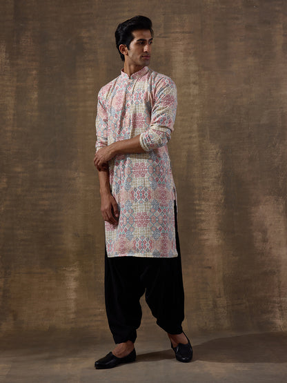 Traditional Worli Motifs Printed Men's Kurta