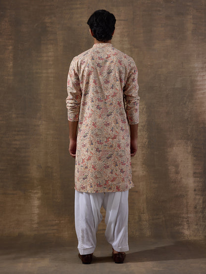Traditional Motifs Multicolor Men's Kurta