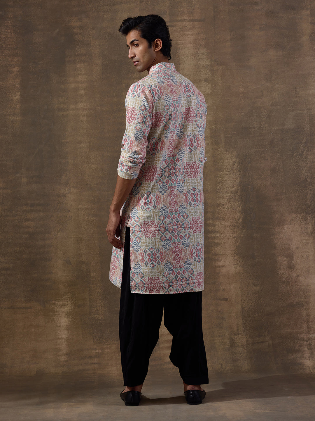 Traditional Worli Motifs Printed Men's Kurta
