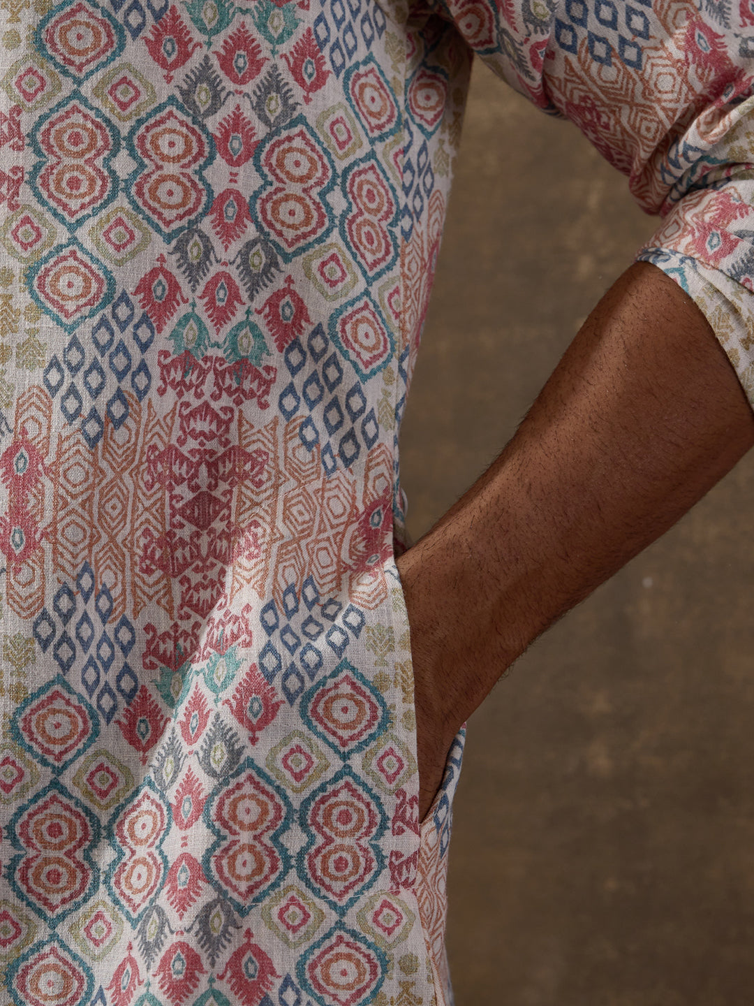 Traditional Worli Motifs Printed Men's Kurta