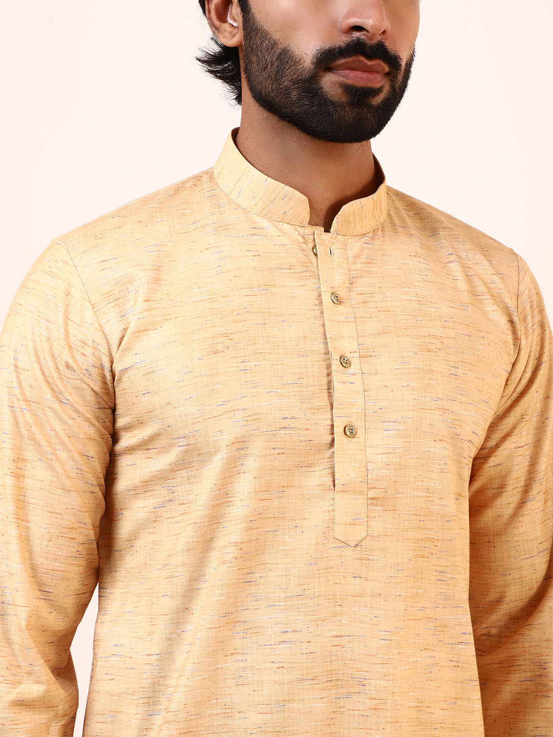 Elegant Beige Solid Men’s Kurta