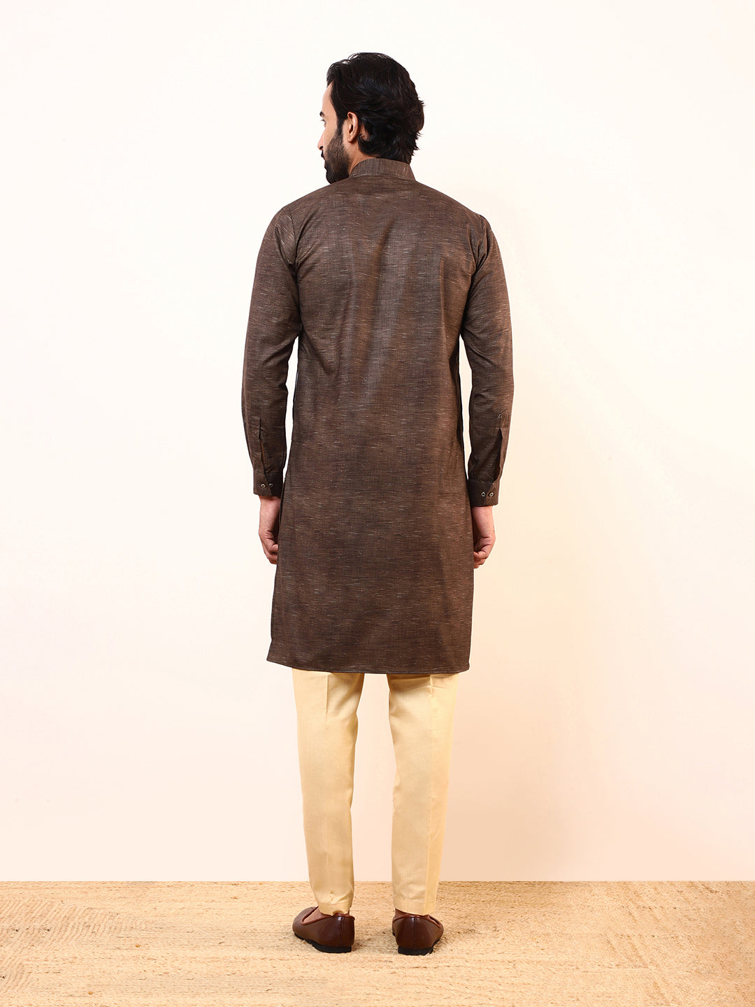 Trunk Brown Solid Men’s Kurta