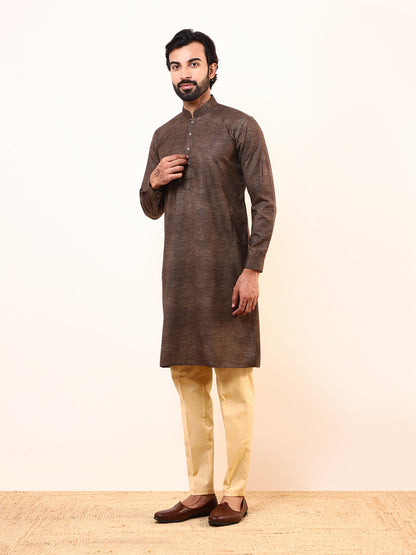 Trunk Brown Solid Men’s Kurta