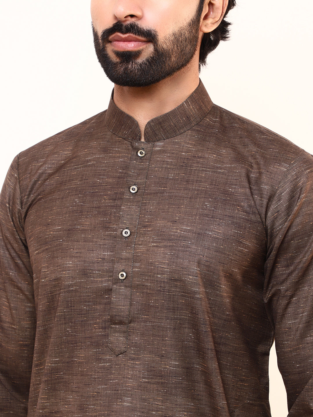 Trunk Brown Solid Men’s Kurta