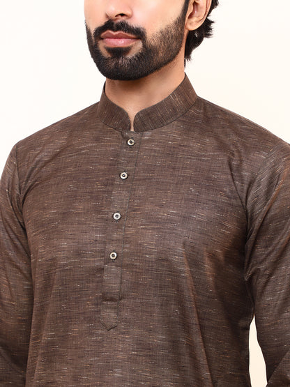 Trunk Brown Solid Men’s Kurta