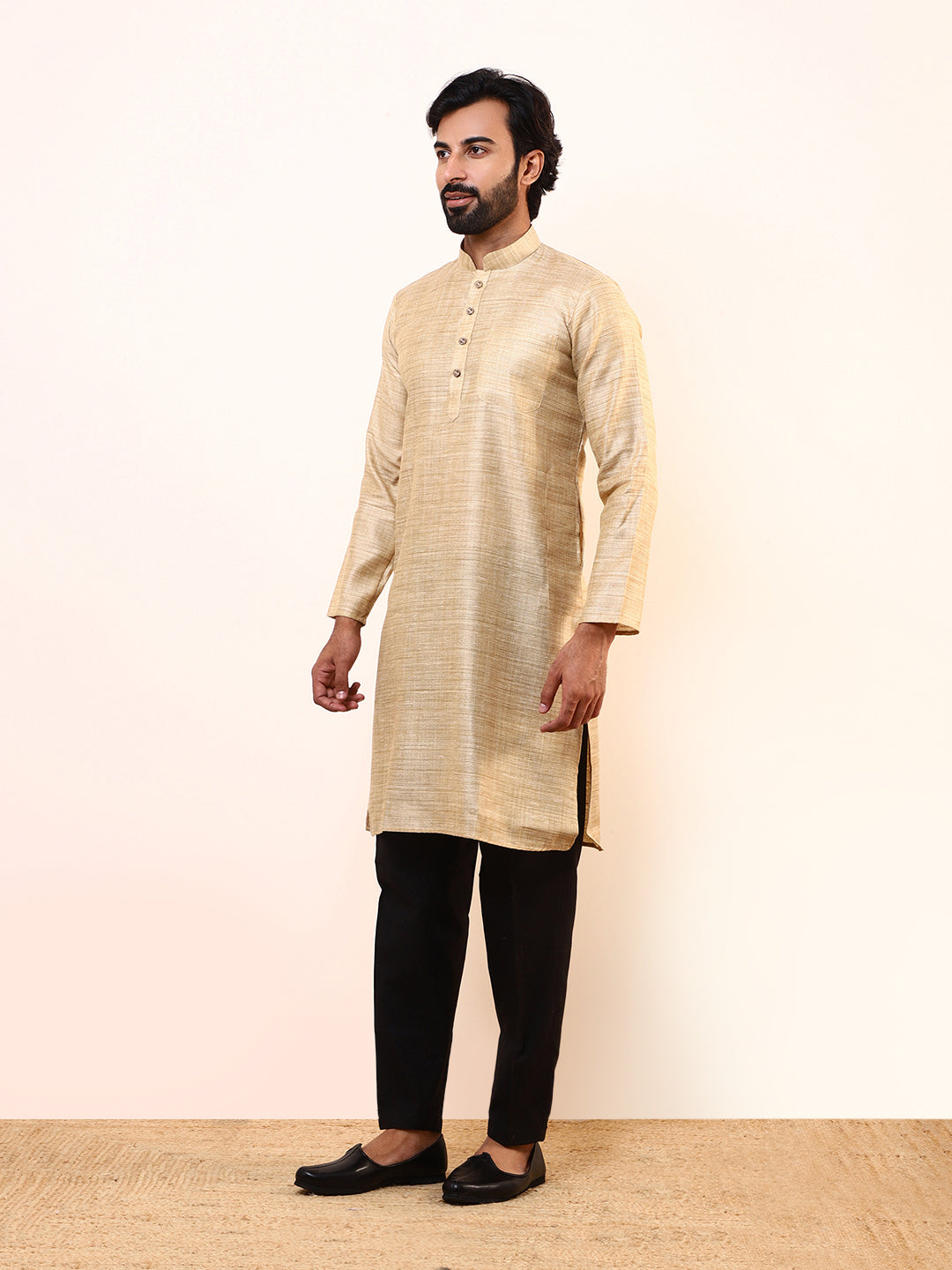 Classic Beige Khadi Men’s Kurta