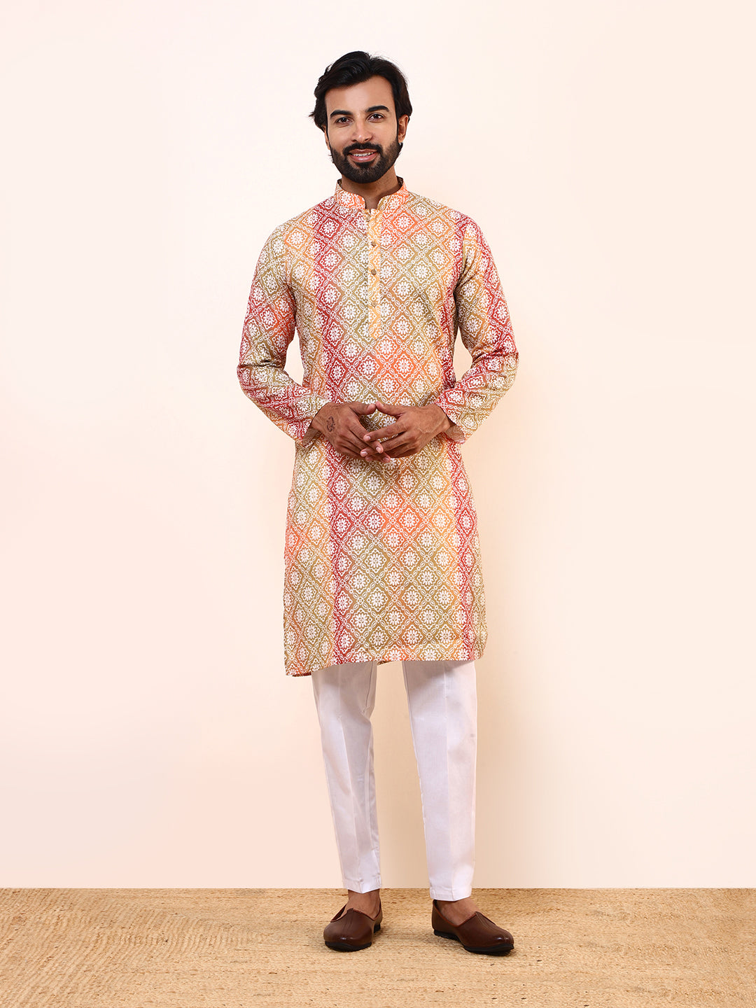 Soulful Colours Printed Men's Kurta