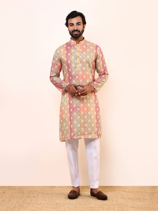 Soulful Colours Printed Men's Kurta