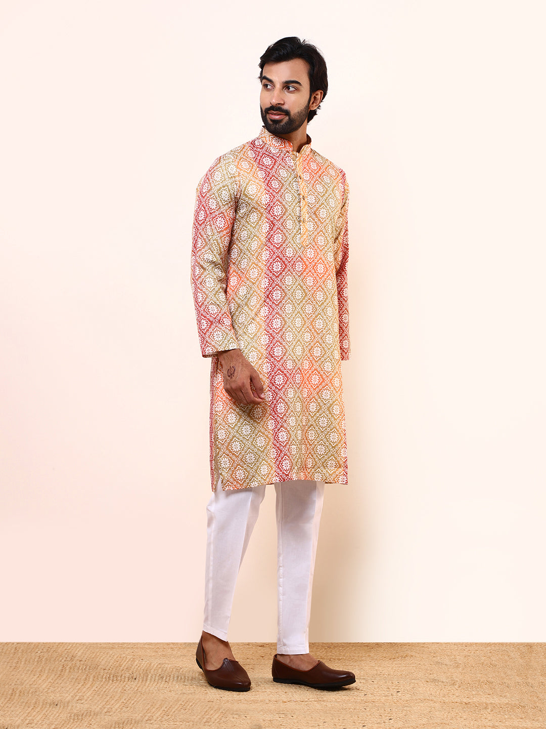 Soulful Colours Printed Men's Kurta