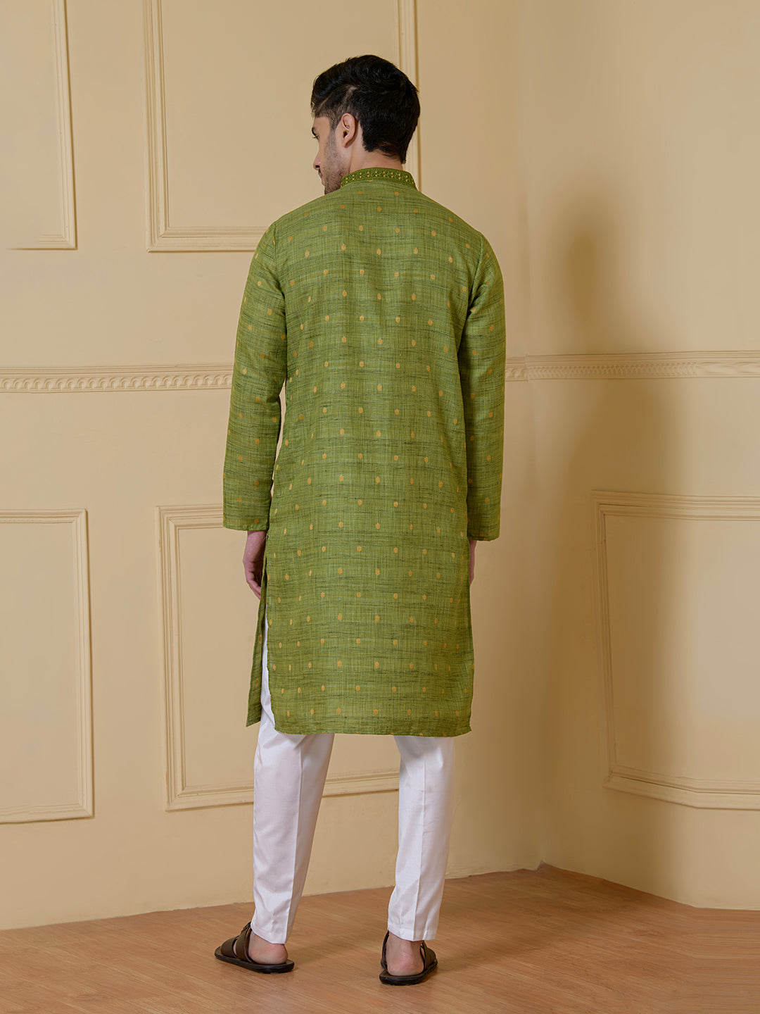 Serene Olive Traditional Men's Kurta
