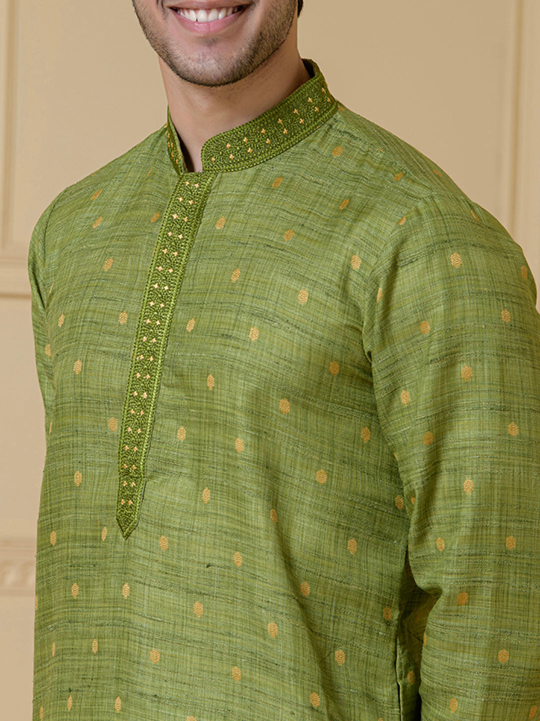 Serene Olive Traditional Men's Kurta