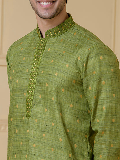 Serene Olive Traditional Men's Kurta