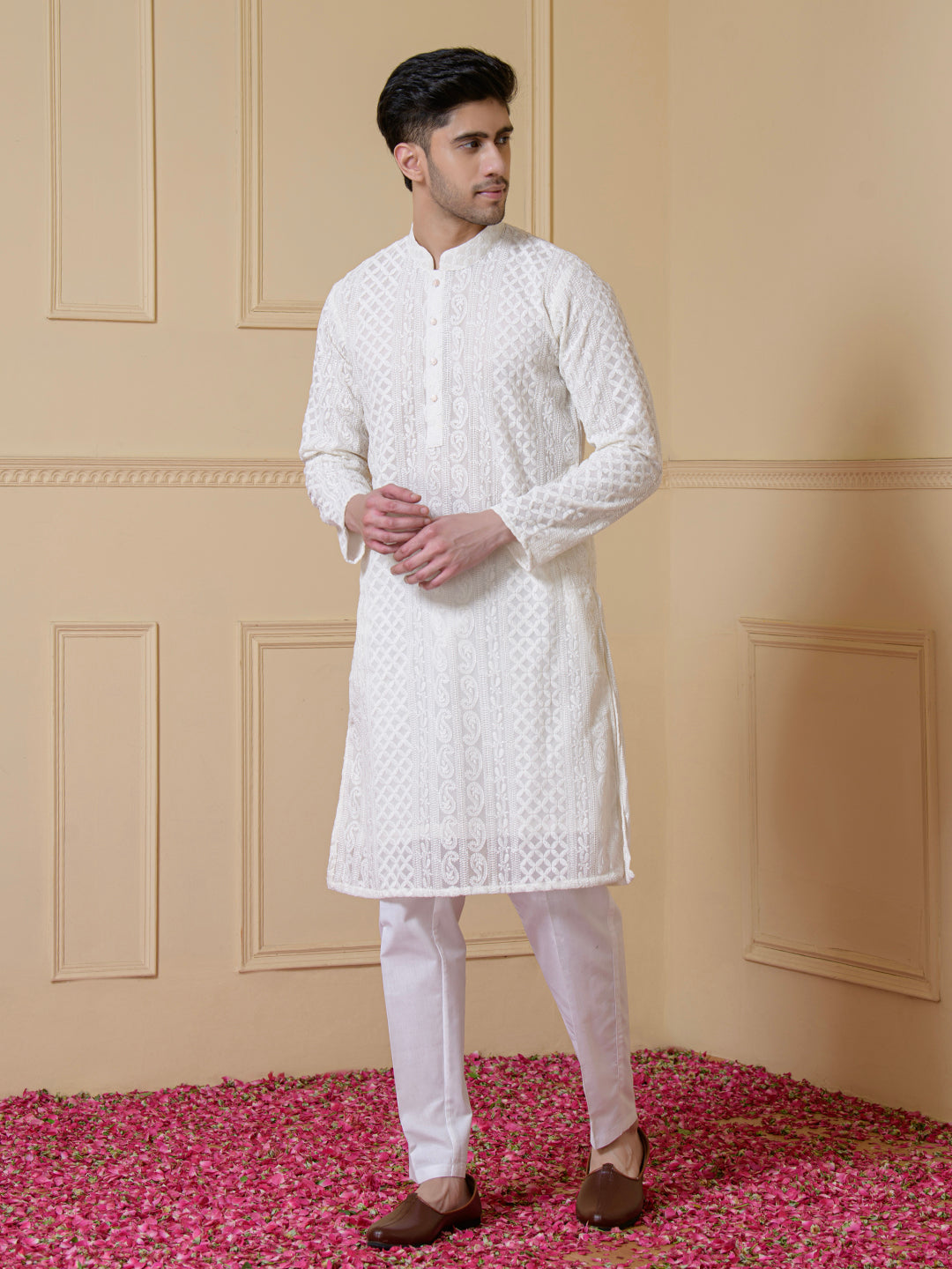 Classic White Heritage Men’s Kurta