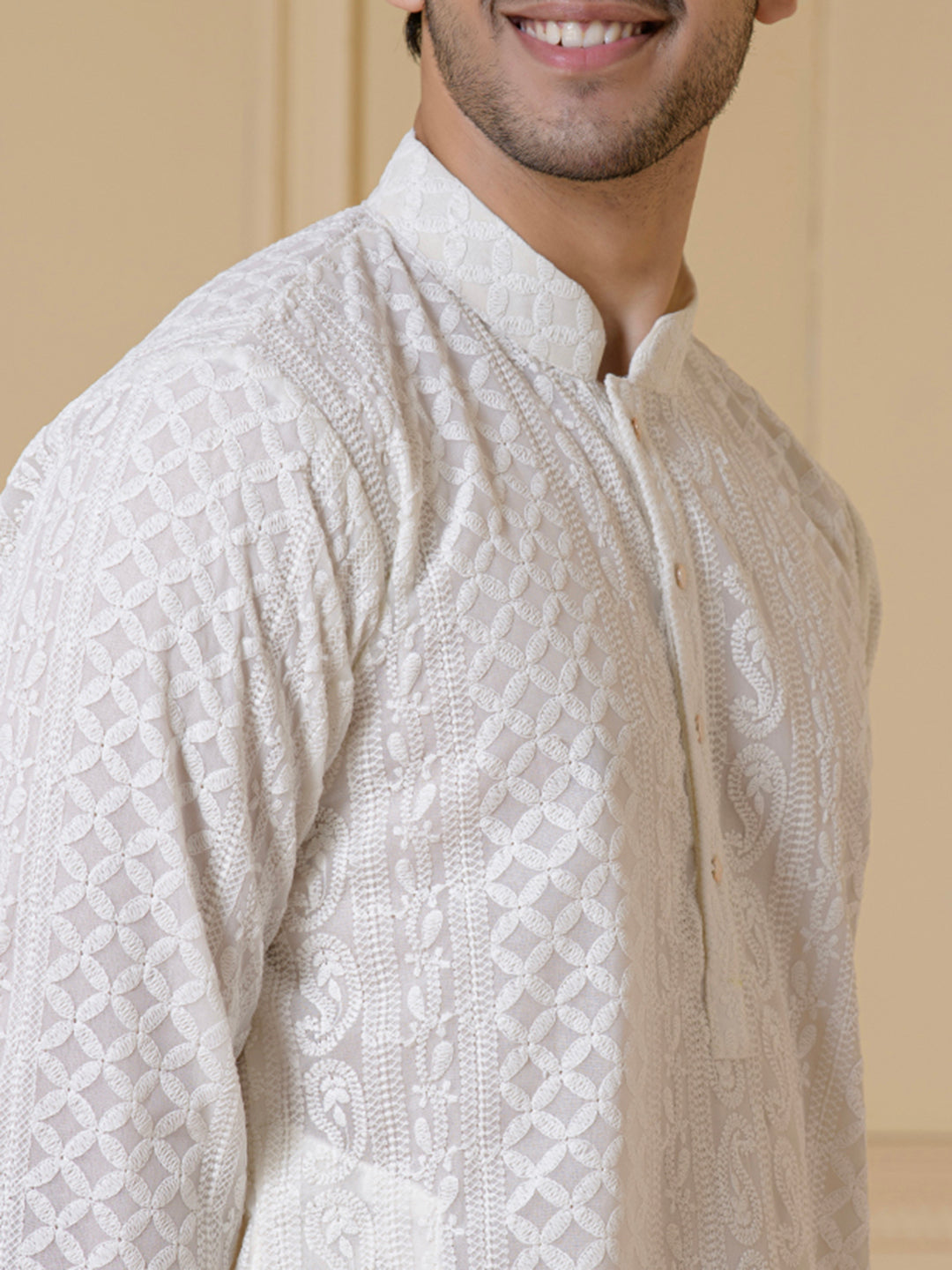 Classic White Heritage Men’s Kurta