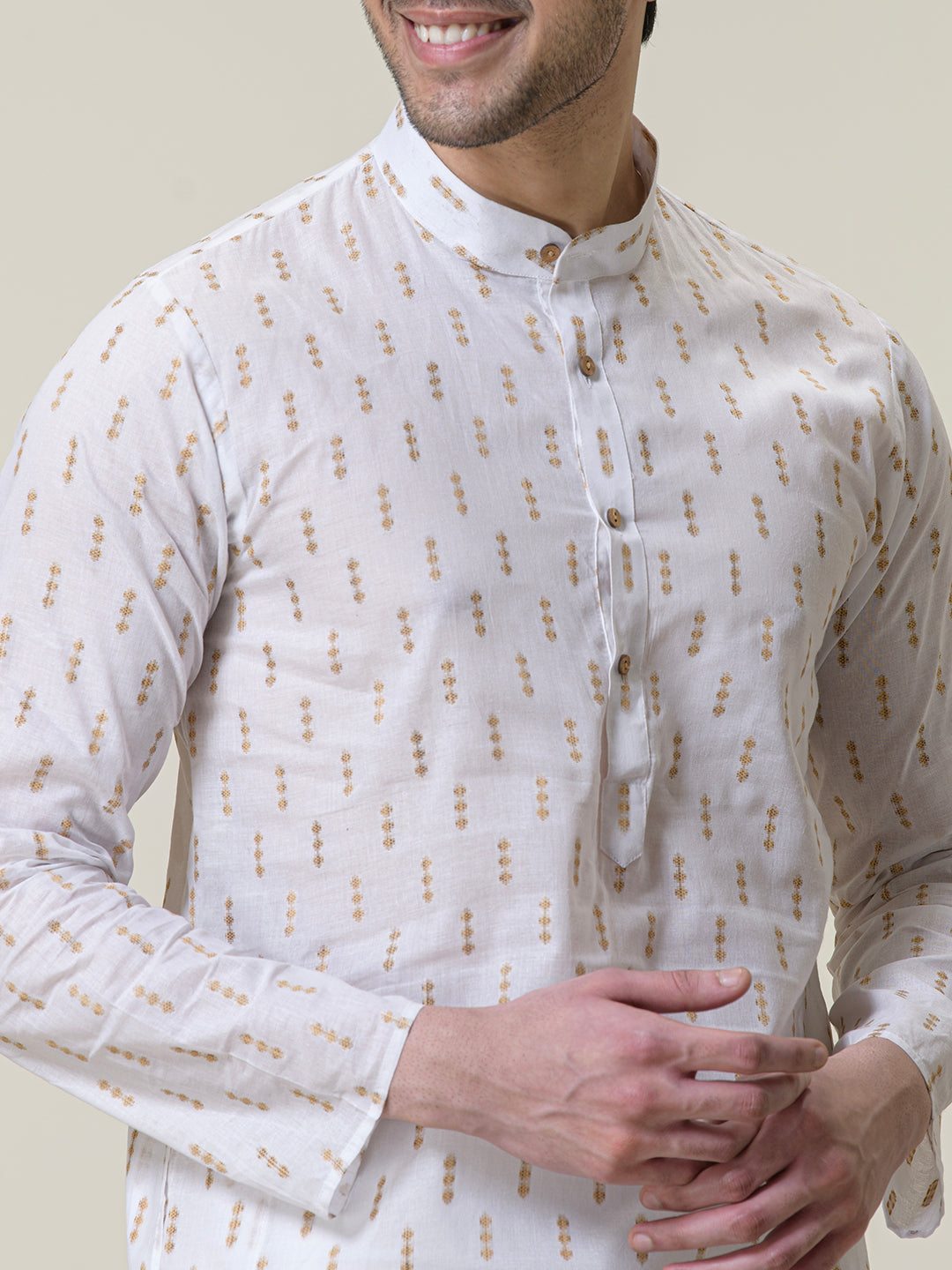Classic White Cotton Men’s Kurta