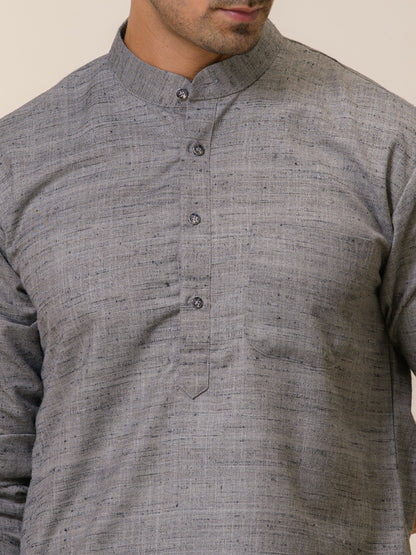 Cement Grey Khadi Men's Kurta