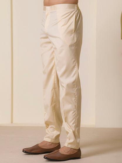 Classic Beige Straight Fit Trouser Pants