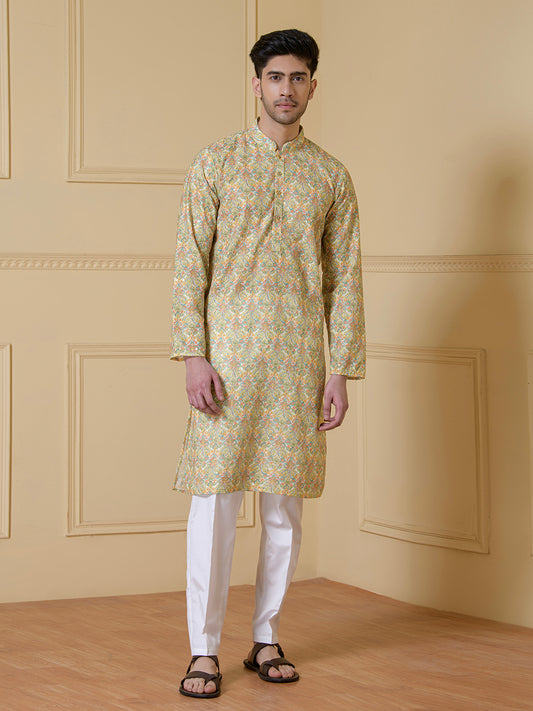 Vibrant Harmony Garden Men's Kurta