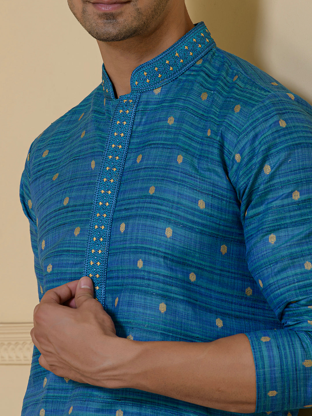 Ethereal Blue Traditional Men's Kurta