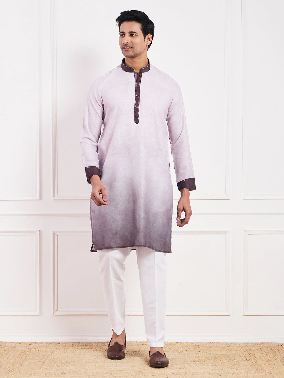 Light Purple Ombre Men's Kurta