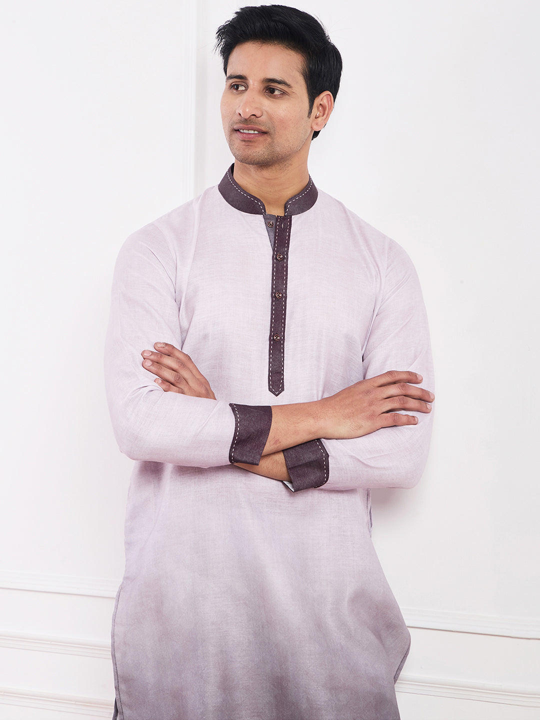 Light Purple Ombre Men's Kurta