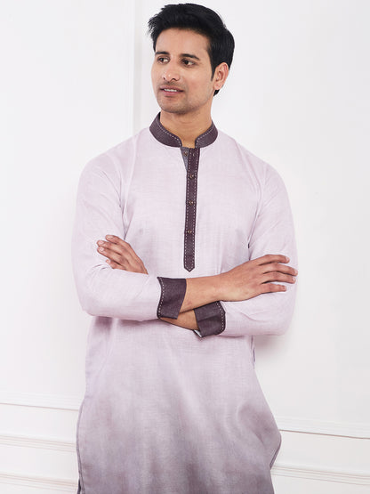 Light Purple Ombre Men's Kurta
