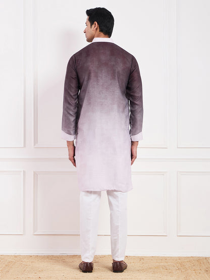Light Purple Ombre Men's Kurta