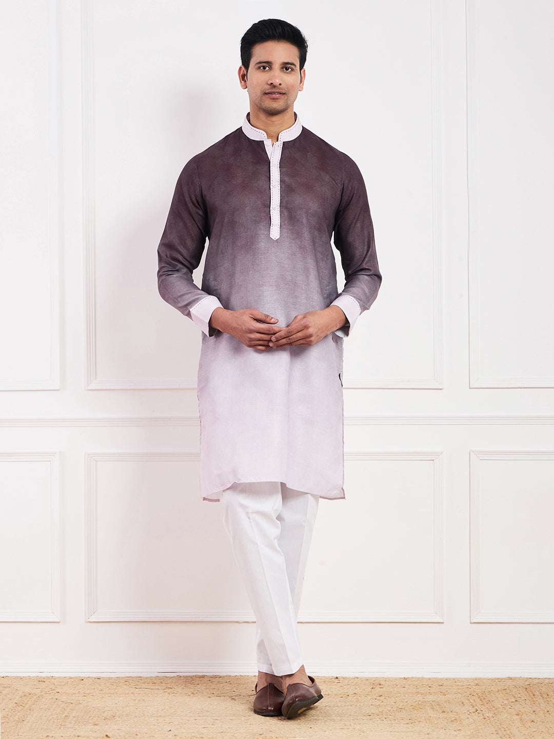 Light Purple Ombre Men's Kurta