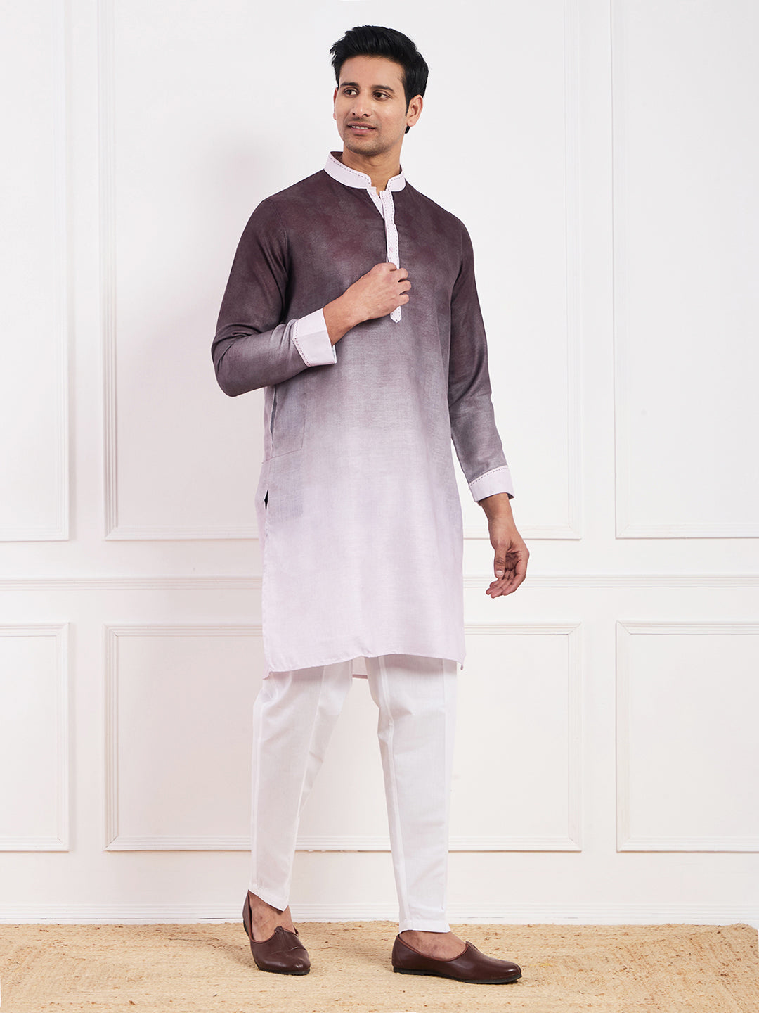 Light Purple Ombre Men's Kurta