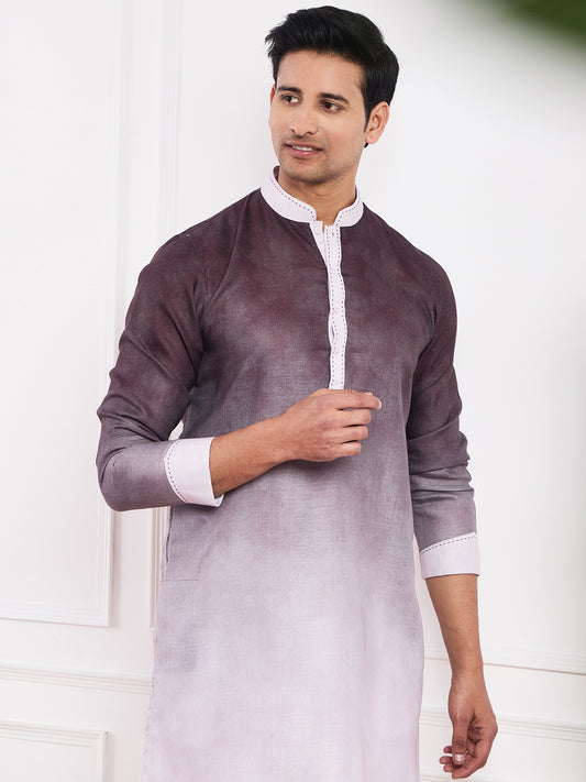 Light Purple Ombre Men's Kurta